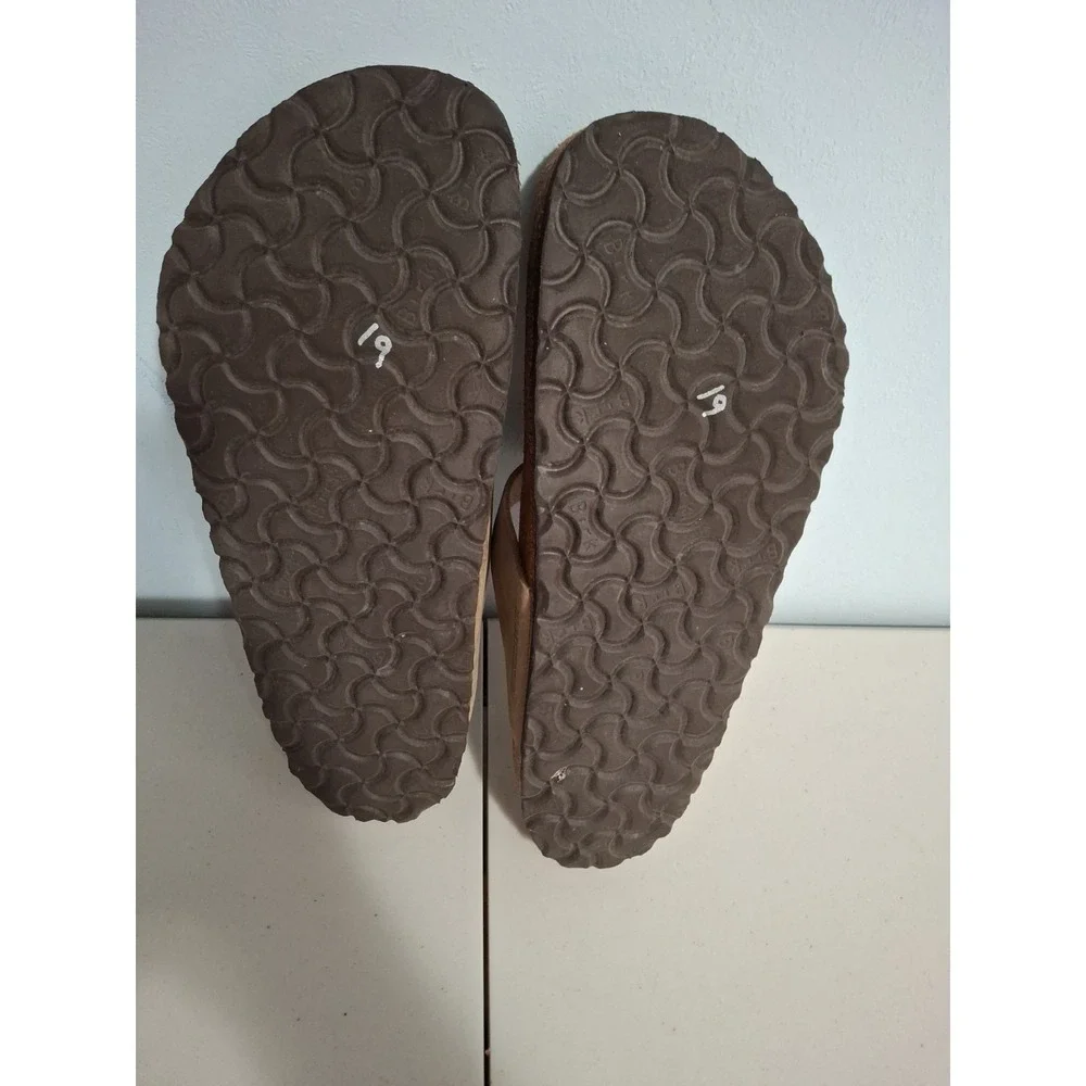 Birkenstock Womens Gizeh Tabacco Oiled Leather Thong Sandals Size 41‎ US 10